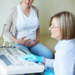 Pregnant woman in hospital