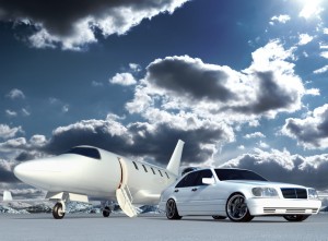 plane and car